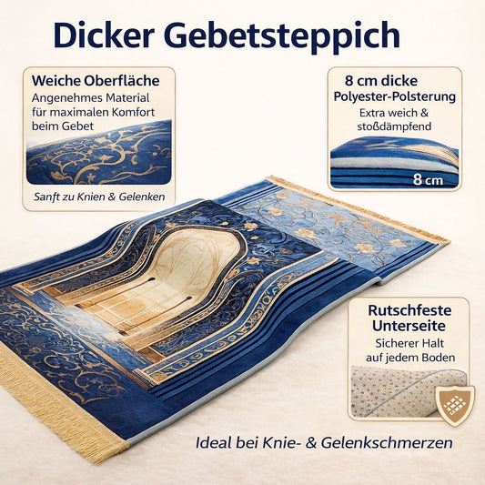 Komfort - Gebetsteppich mit 8 cm Kniepolster