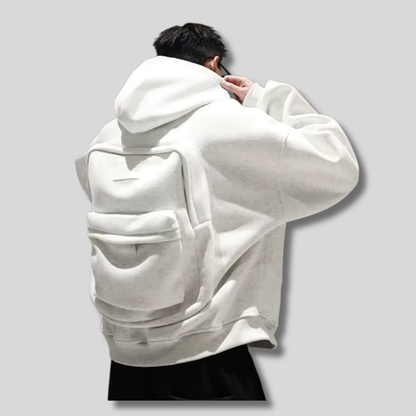 BackHood – Hoodie mit integriertem Rucksack